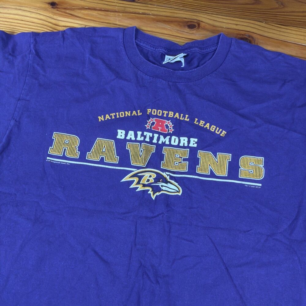 Vintage 2001 Baltimore Ravens Tee Shirt Mens XL LEE Tag